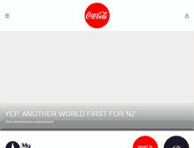 Tablet Screenshot of coke.co.nz